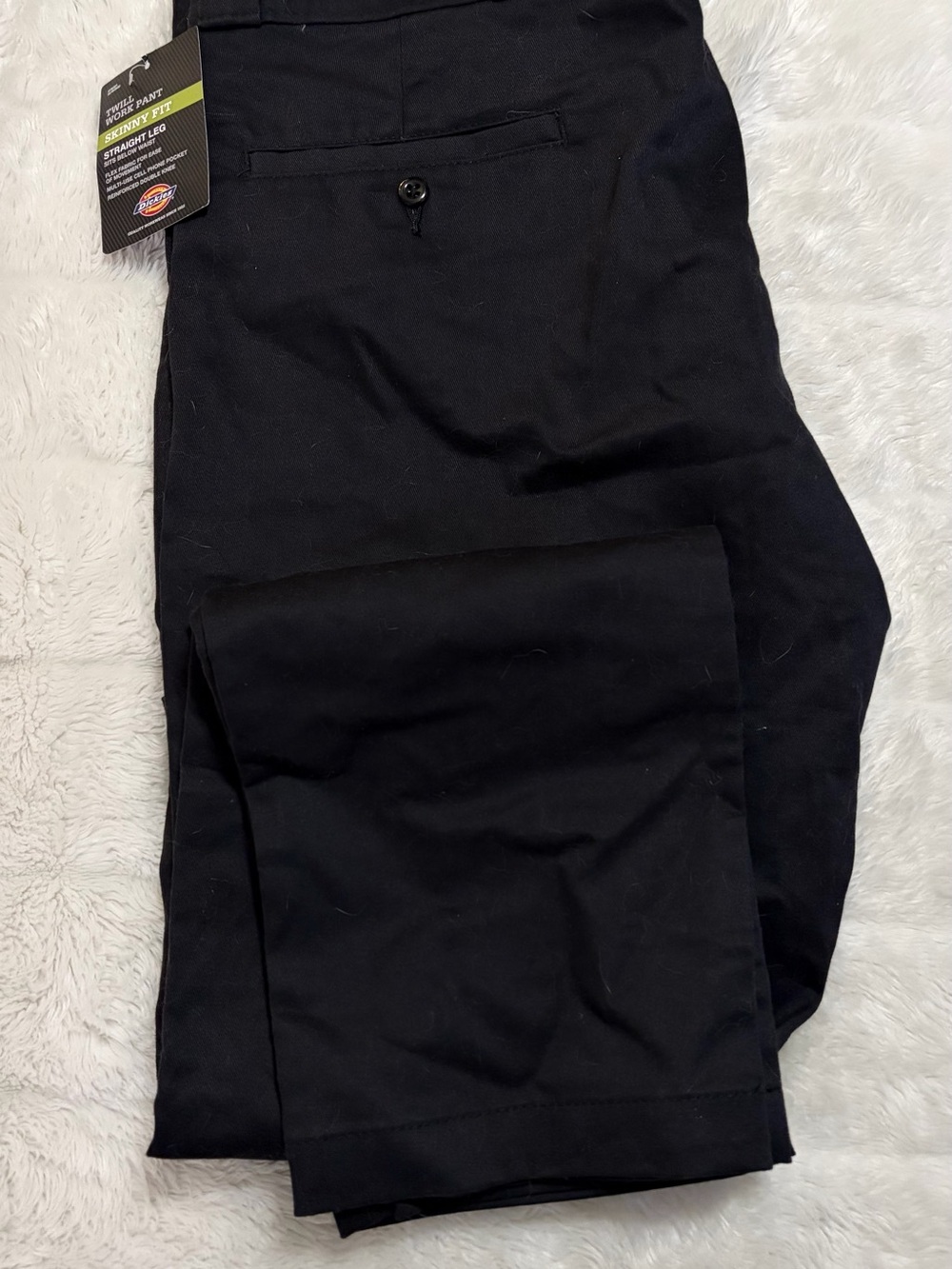 Dickies Men’s Black Straight Leg Work Chinos